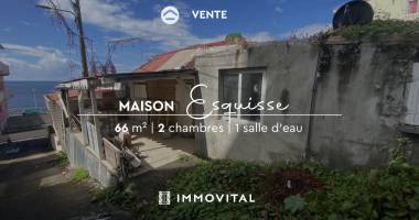 maison t3 à rénover à basse-terre (bas du bourg)