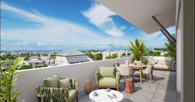 magnifique appartement t4 en villa sur le toit avec grands espaces saint pierre