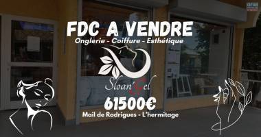 À vendre – fonds de commerce institut / onglerie / coiffure – sloan’ gel – l’hermitage (saint-gilles)