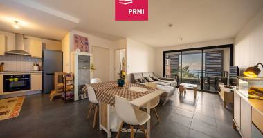 appartement duplex t3 lumineux avec vue mer, terrasse et 2 parkings - saint-denis colline des camélias