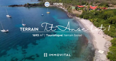 terrain - bouillante, bord de mer